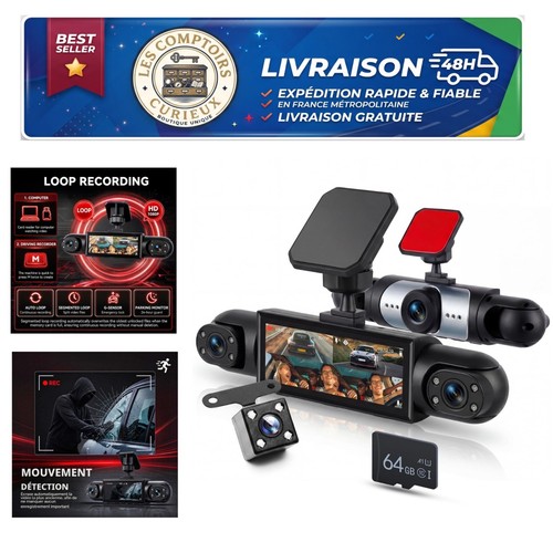 Dashcam caméras 1080p - 4,