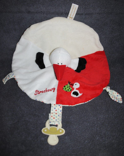 Doudou plat cigogne - 🍀doudou,