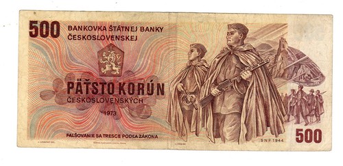 Czechoslovakia billet 500 - czechoslovakia,