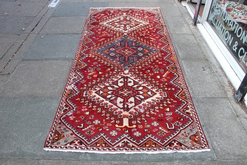 Tapis oriental laine rouge - tapis,