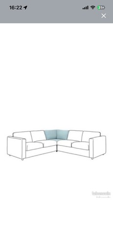Vimle housse angle - housse, d’angle