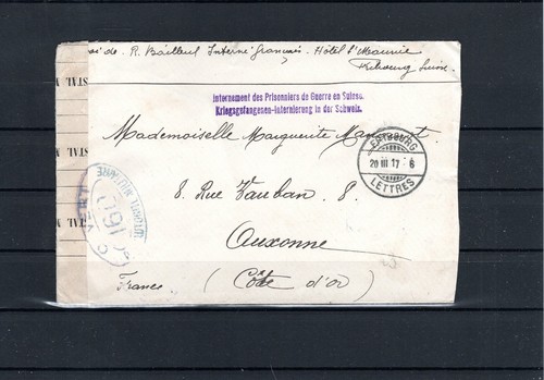 Lettre internement prisonnier - lettre,