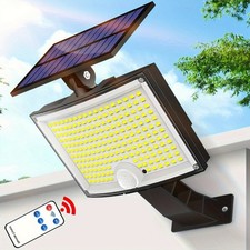 Lampadaire Solaire Extérieur 202 LED avec Détecteur de Mouvement et Télécommande