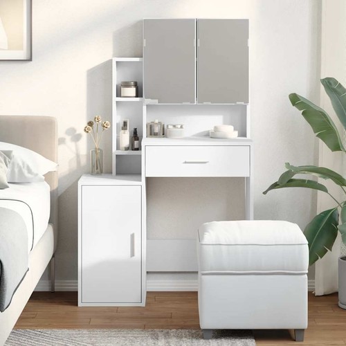 Coiffeuse avec armoire table - coiffeuse,