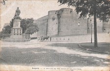 49 Angers the statue of King René and the Castle 27030 
