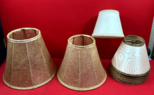 Luminaire - Lot de 8 anciens Abat-jours à clipper sur l'ampoule et 2 vessie porc