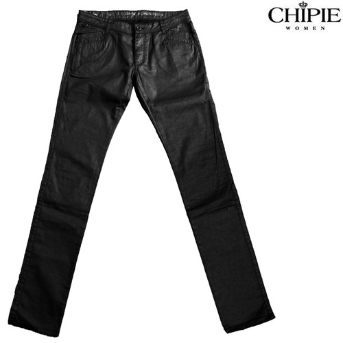 Jeans enduit noir chipie - jeans,