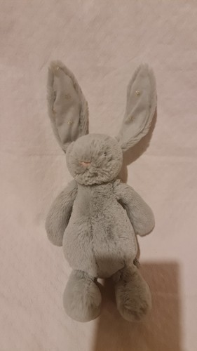 Doudou peluche lapin bleu - peluche,
