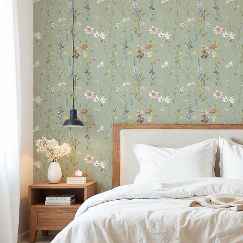 Sauge floral vert - floral,