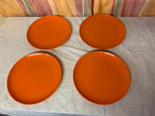 Lot 4 ASSIETTES PLASTIC ORANGE