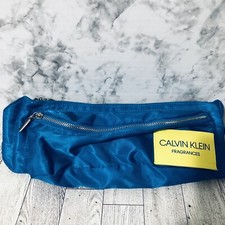 Calvin Klein Fragrances Adjustable Fanny Pack Belt Hip Sack Bum Bag Blue Yellow