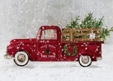 CUTE! RED TRUCK WITH FRESH CUT