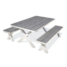 Table de Jardin & 2 Bancs