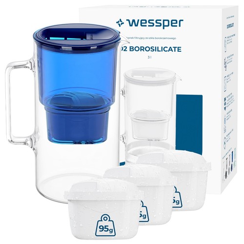 Filtre eau pot verre 3l - filtre,