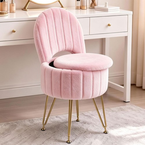 Chaise coiffeuse ronde - chaise,