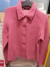 VESTE LAINE BOUILLIE  rose Taille 40