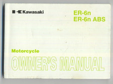 Kawasaki 650 ER6N (09-10) Factory Owners Riders Manual Hand-Book ER 6N ABS FE04
