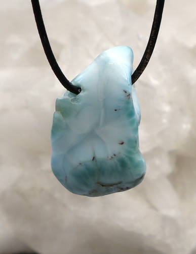 Pendentif larimar pierre - larimar,