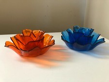 duo de bougeoirs en verre