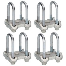 8 boulons et 4 plaques de base