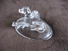 Nice Labrador Lying Down 2 Puppies Arc Crystal Paper Press