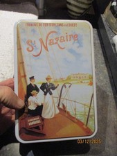 Ancienne Boite en Tôle Chemins de fer Orléans Ouest ST NAZAIRE Delaunay Léveillé