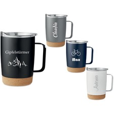 Personnalisé à Double Paroi Flacons Isotherme Ruby En Inox Incl. Gravure