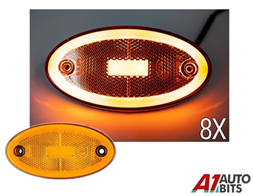 12v 24v orange côté - côté, led