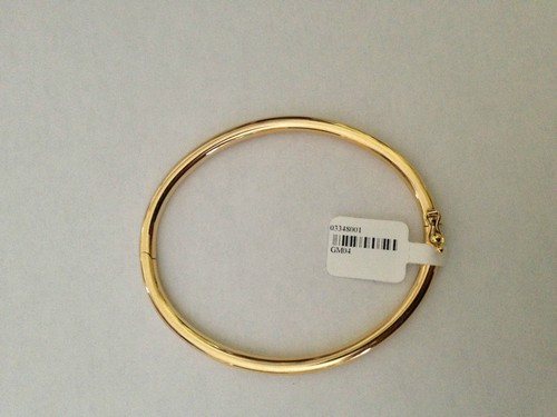 Bracelet jonc jaune - or, 18