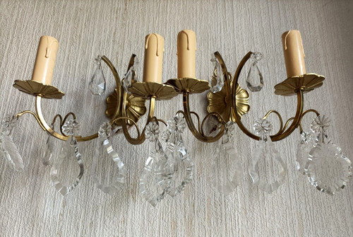 Paire appliques bronze - paire, en