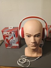 MTX StreetAudio iX1 headphones in white/red