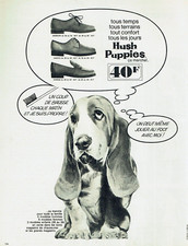 1968 Advertising 0822 Hush Puppies On Fear Playing Football Shoes