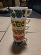 LOT DE 5 TASSES A CAFE