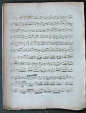 Sérénade 5em Trio in D major Opus 8 Beethoven VIOLON  ALTO VIOLONCELLE vers 1840