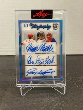2023 Leaf Pro Set Pure Autograph Johnny Bench Carlton Fisk Ivan Rodriguez MLB /6