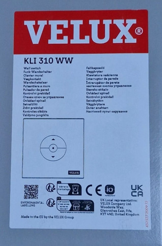 Velux universal remote - universal,