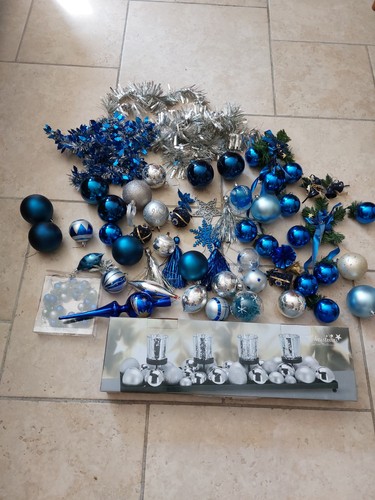 Lot decoration noel bleu - decoration, et