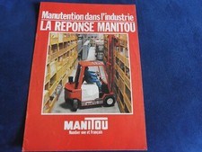 catalogue manitou gamme transpalettes chargeur elevateur