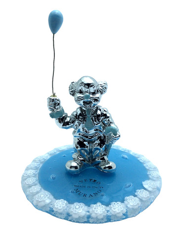 Clown résine base verre - base, en