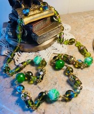 Collier sautoir perles verre