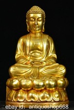 8,8" Vieille statue de Bouddha