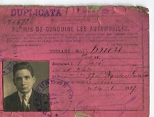 Old Automobile Driving License - 1917