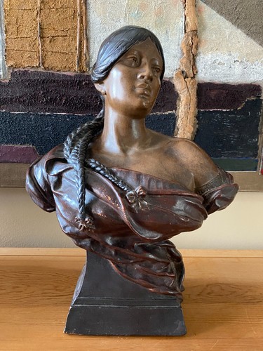 Sculpture buste jeune femme - sculpture/buste,