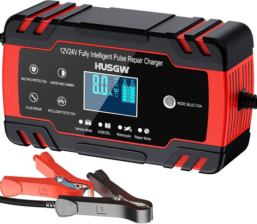 Chargeur batterie 12v 24v - 12v, 8a