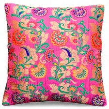 Housse de coussin brocart de