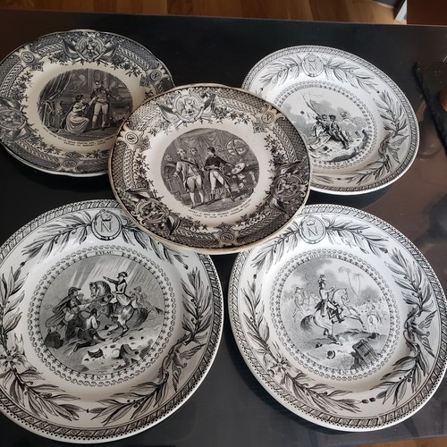 Lot assiettes parlantes - de,