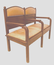 Banquette deux place art déco