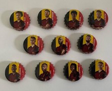 Jupiler Beer caps Set of 11 crown caps UEFA  complete set from BELGIUM x10 set