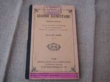livre ancien scolaire ALGEBRE