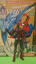 Marvel Legends CYBER SPIDER-MAN Toy Biz MECH ROBOT SERIES + GREAT COMIC